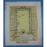 Original signed Charles Bronson Jail Art on card - Words of Wisdom - Approx 29.5cm x 36cm