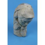 Head sculpture - Approx H: 36cm