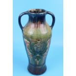 Large Wade 2 handled vase - Approx H: 41cm