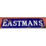 Large enamel sign - Eastmans - Approx: 200cm x 49cm