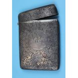Hallmarked silver cigarette case - Approx weight: 80g