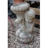 Stone bird bath