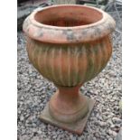 Terracotta urn