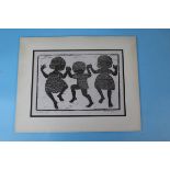 Signed woodblock print - Triple Trip