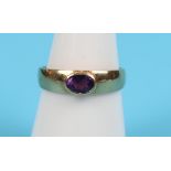 Gold amethyst set ring