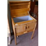 Oak sewing box