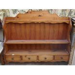 Pine shelf unit - Approx 130cm x 120cm