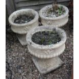 Set of 3 stone planters