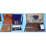 2 canteen of cutlery, block printing set etc