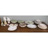 Large collection of china to include Corona Ware