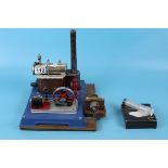 Model stationary steam engine