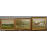 3 oil paintings by H E Foster