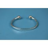 Silver slave bangle