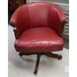 Antique swivel office chair