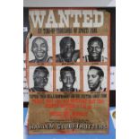 Original Harlem Globetrotters 'Wanted' poster - Wembley 1974