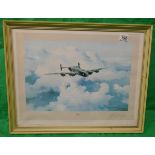 Signed print - Halifax by Robert Taylor - Signed by Vice Marshall Donald Bennett