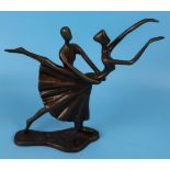 Contemporary metal sculpture - Approx H: 28cm