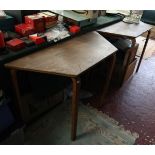 Pair of retro oak side tables