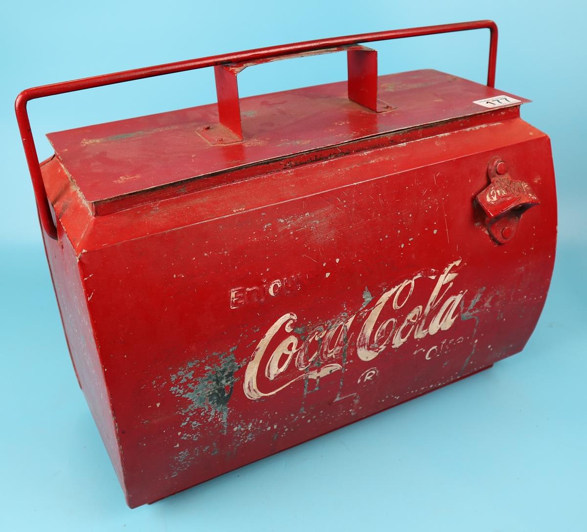 Original Coca-Cola ice bucket and bottle opener