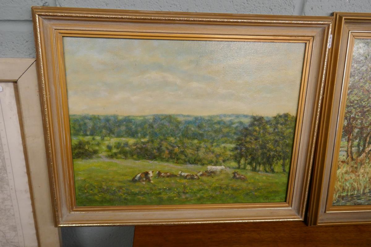 3 oil paintings by H E Foster - Bild 2 aus 7