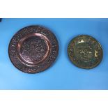 2 brass plates