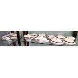 Large quantity of blue & white tureens to include Imperial porcelain