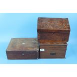 3 wooden boxes