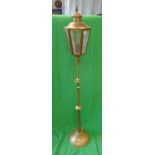 Adjustable brass lamp post standard lamp