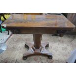 Regency mahogany card table