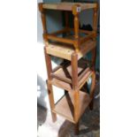 2 stools and 2 tier table