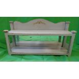 Mirror back shelf unit