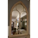 Gothic style arch mirror - Approx 112cm x 61cm
