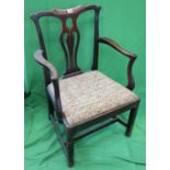 Georgian elbow chair