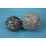 2 marble Grand Tour balls