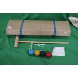 Croquet set in box