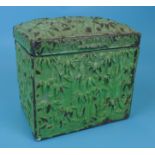 Early Aesthetic bamboo effect tea caddy