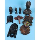 Collection of tribal carvings