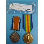 WWI medals - War and Victory to TJ Gordon Liverpool Regt