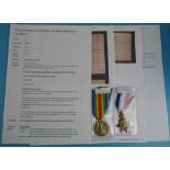 2 WWI medals - William Law - Royal Garrison Artillery