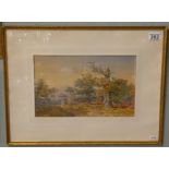 Watercolour - Sherwood Forest signed W Wilde