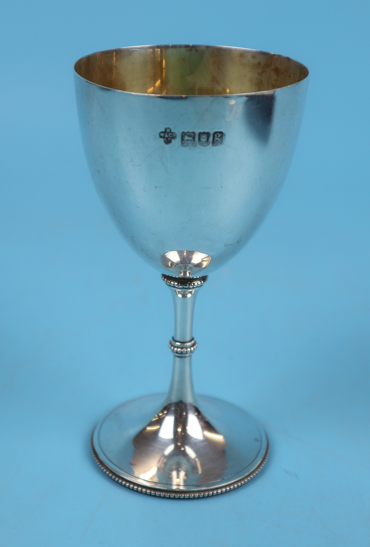 Hallmarked silver cup - The Denis O'Sullivan cup 1906 - Approx weight 102g, H: 12.5cm