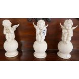 3 decorative cherub ornaments - Hear no evil, see no evil & speak no evil