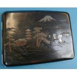 Japanese cigarette case marked 'Gold bronze'