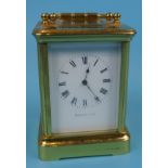 Small working carriage clock by Mappin & Webb