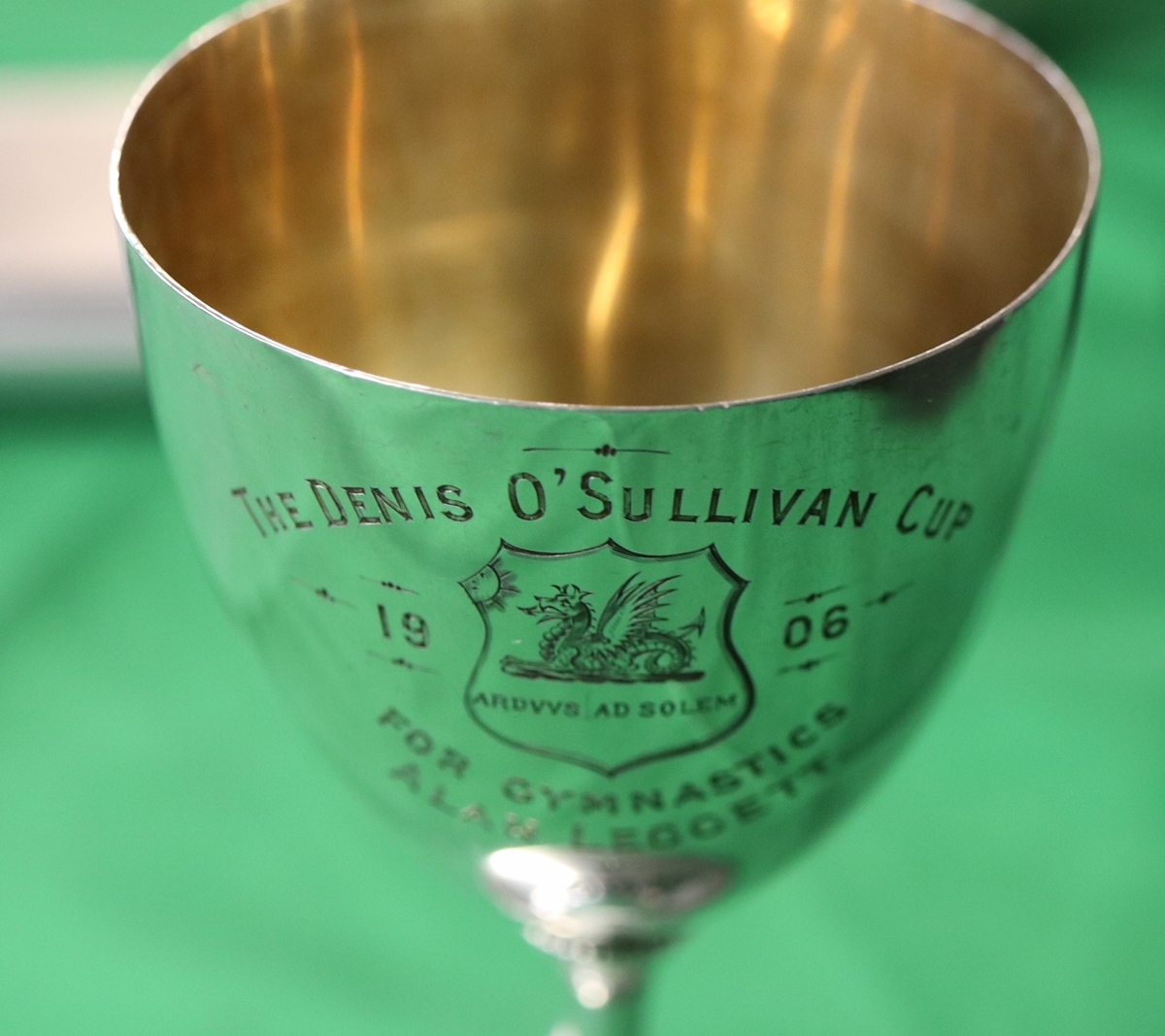 Hallmarked silver cup - The Denis O'Sullivan cup 1906 - Approx weight 102g, H: 12.5cm - Image 3 of 3