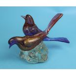 Italian glass figure of birds