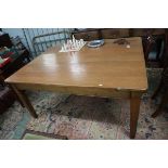 Large pine kitchen table - Approx L: 153cm W: 120cm H: 75cm