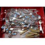 Large collection of flatware