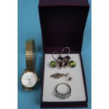 Collection of jewellery to include ladies watch