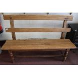 Pine bench